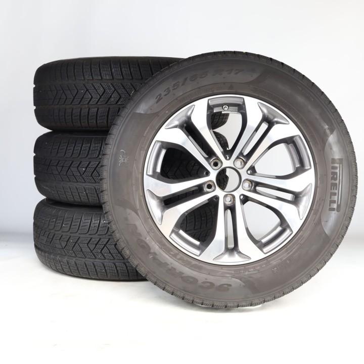 Pack de roues complètes  d'hiver en alliage 17 pouces avec pneus Pirelli pour GLC-SUV X253, Mercedes-Benz d'origine A2534010600