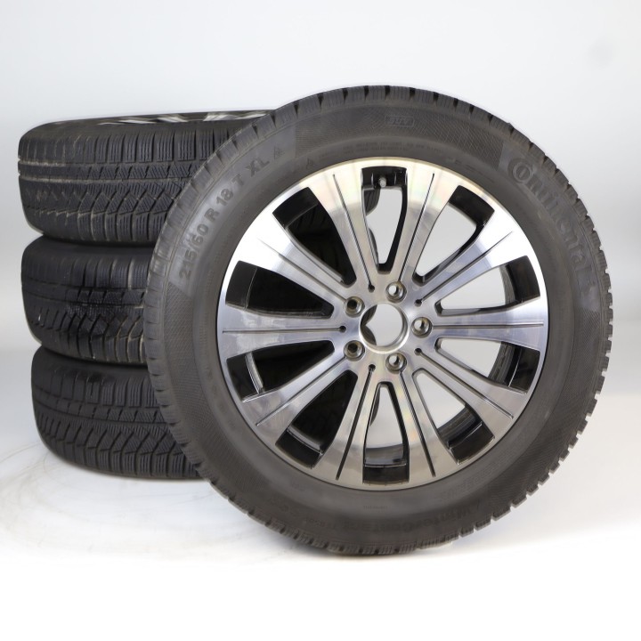 Pack de roues complètes  d'hiver en alliage 18 pouces avec pneus Continental pour EQA H243, Mercedes-Benz d'origine A2434010000