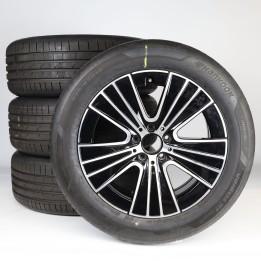 Pack de roues complètes  d'été en alliage 18 pouces avec pneus Hankook pour Classe E 214, Mercedes-Benz d'origine A2144012800