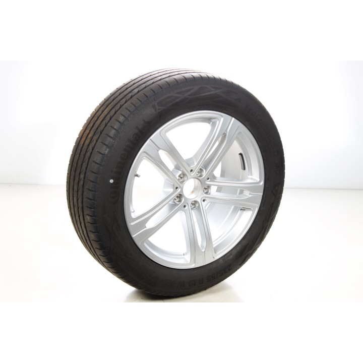 Pack de roues complètes  d'été en alliage 19 pouces avec pneus Continental pour EQE SUV 294, Mercedes-Benz d'origine A2944012000