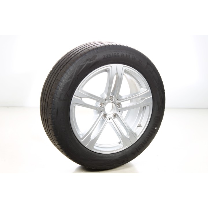 Pack de roues complètes  d'été en alliage 19 pouces avec pneus Continental pour EQE SUV 294, Mercedes-Benz d'origine A2944012000