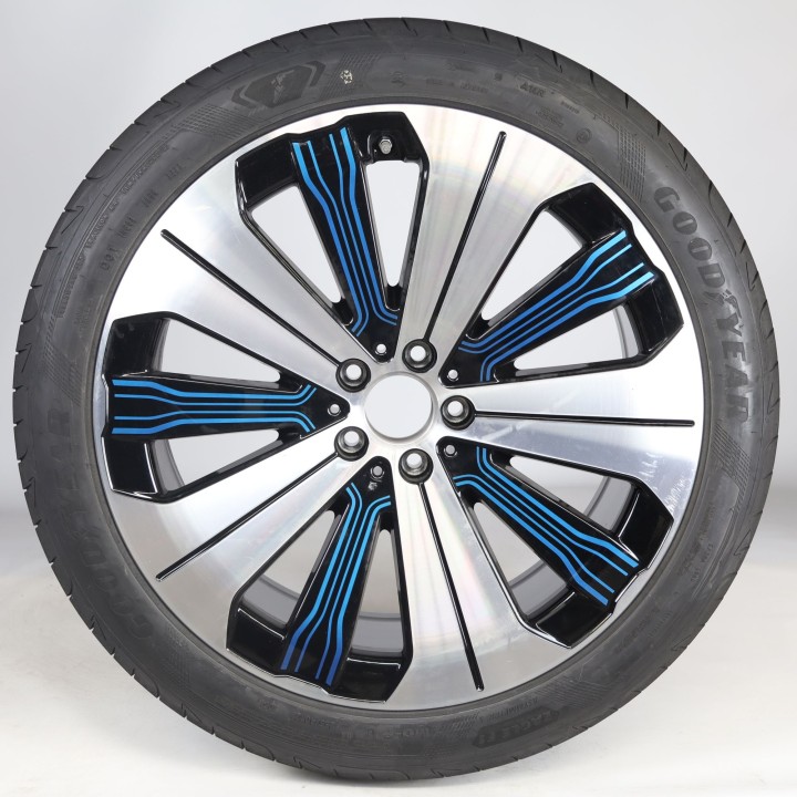 Pack de roues complètes  d'été en alliage 21 pouces avec pneus Goodyear pour EQS 297, Mercedes-Benz d'origine A2974011000