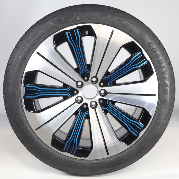 Pack de roues complètes  d'été en alliage 21 pouces avec pneus Goodyear pour EQS 297, Mercedes-Benz d'origine A2974011000