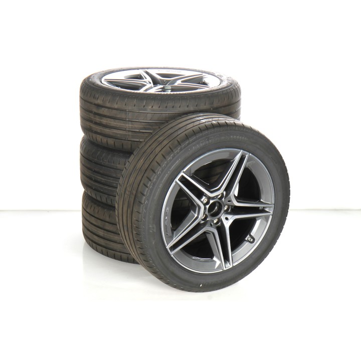 Pack de roues complètes  d'été en alliage 19 pouces avec pneus Bridgestone pour Classe S 223, Mercedes-AMG d'origine A2234011300