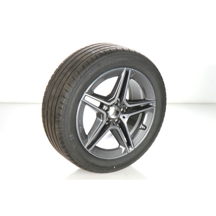 Pack de roues complètes  d'été en alliage 19 pouces avec pneus Bridgestone pour Classe S 223, Mercedes-AMG d'origine A2234011300
