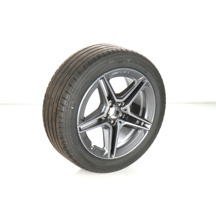 Pack de roues complètes  d'été en alliage 19 pouces avec pneus Bridgestone pour Classe S 223, Mercedes-AMG d'origine A2234011300