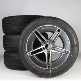 Pack de roues complètes  d'été en alliage 18 pouces avec pneus Bridgestone pour Classe E 214, Mercedes-AMG d'origine A2144011700