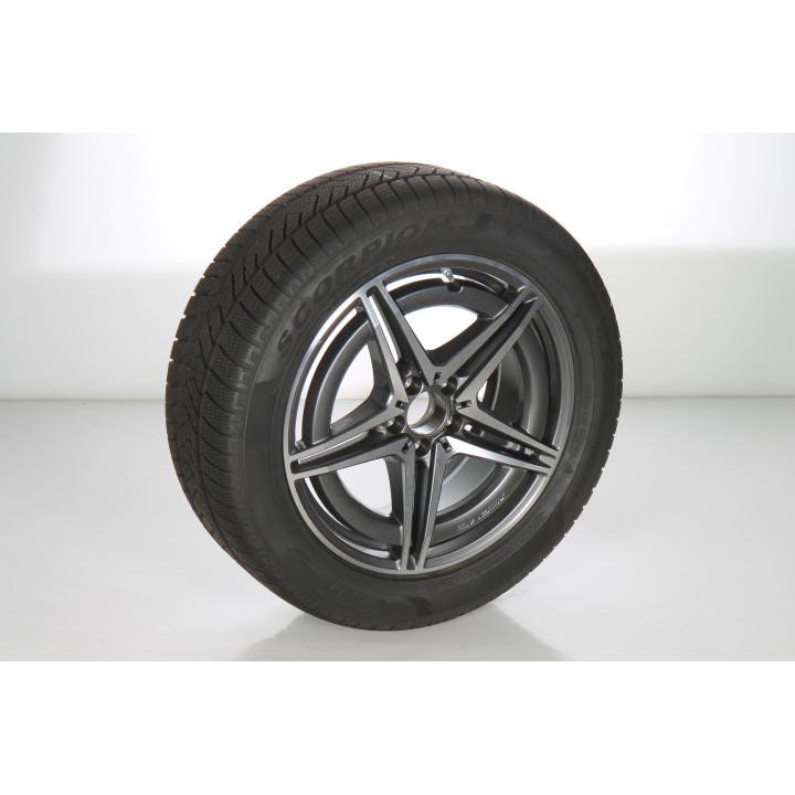 Pack de roues complètes  d'hiver en alliage 19 pouces avec pneus Pirelli pour EQC 293, Mercedes-AMG d'origine A2934011400