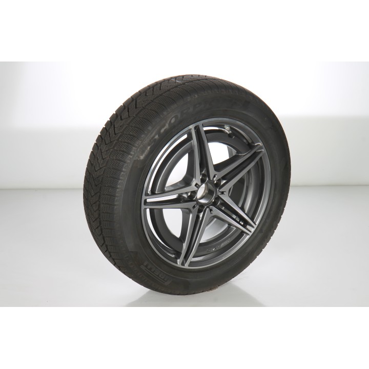 Pack de roues complètes  d'hiver en alliage 19 pouces avec pneus Pirelli pour EQC 293, Mercedes-AMG d'origine A2934011400