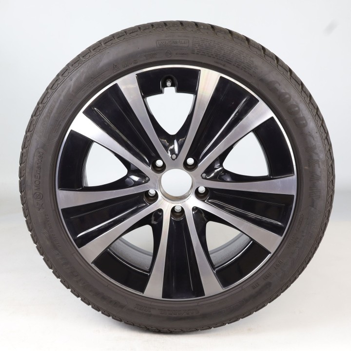 Pack de roues complètes  d'hiver en alliage 18 pouces avec pneus Goodyear pour Classe E 213, Mercedes-Benz d'origine A2134013700