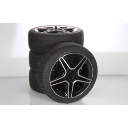 Pack de roues complètes  d'hiver en alliage 18 pouces avec pneus Michelin pour Classe A 177, Mercedes-AMG d'origine A1774014000